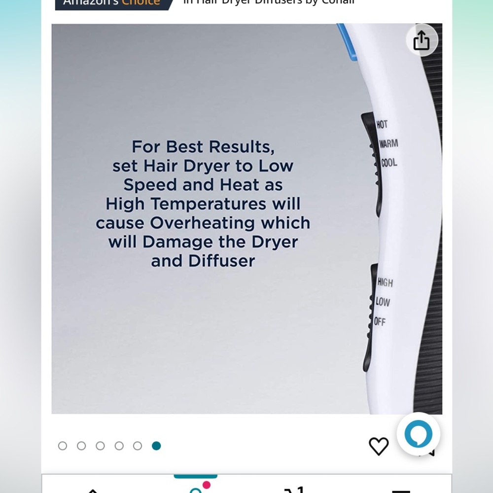 Conair universal diffuser attachment - Picture 5 of 10